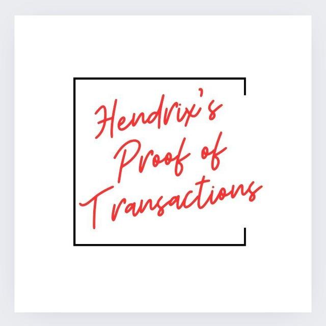 Hendrriixx Proof of Transaction🔥