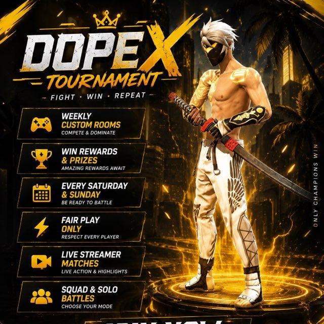 DopeX Tournaments 🏟️