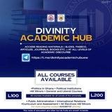 DIVINITY ACADEMIC HUB👩‍🎓🧑‍🎓🎓📚📝