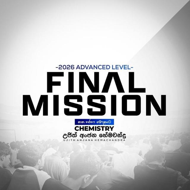 2026 Final Mission Chemistry - Ujith Hemachandra