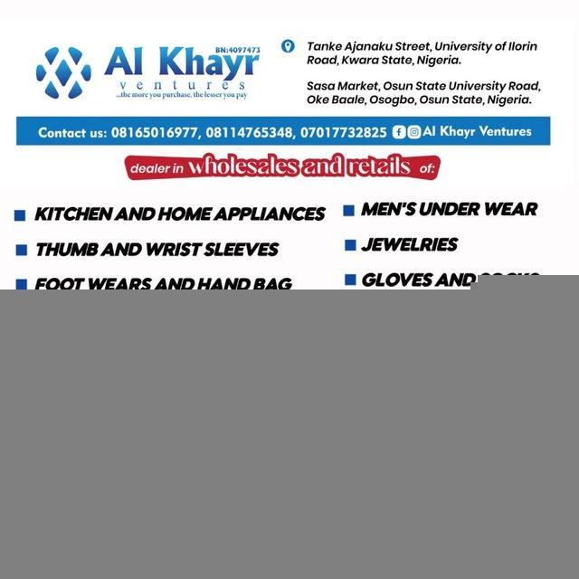 Al Khayr Vent[A K.V]. Wholesales