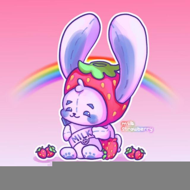 milk strawberry 🍓🥛