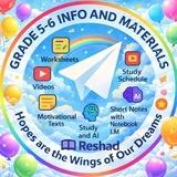 Grade 5-6 Info & Materials