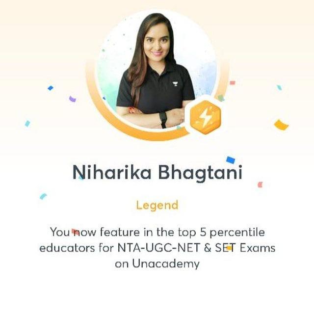 Niks Niharika NTA UGC NET