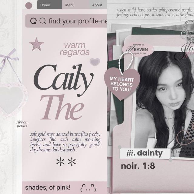 𝜗. amour abetted, “cailythe”.