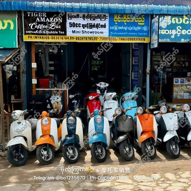 ဗိုလ်ကြွက်🛵🐁 09686611382 မြဝတီ တောရကျောင်းလမ်း ကမ်းကူးကြွက်ဆိုင်ကယ်ရောင်းသည် 摩托车销售
