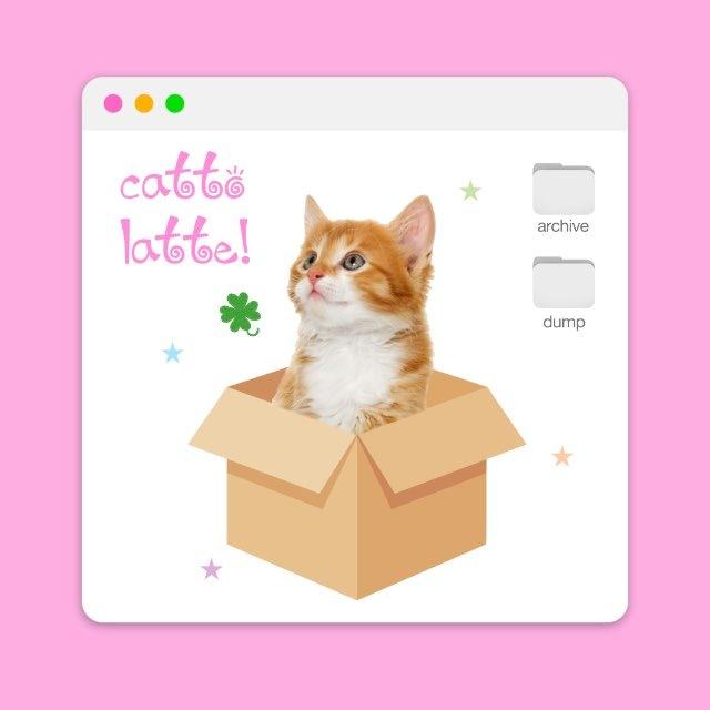 cat’o-latte! .. 🐈‍⬛💬