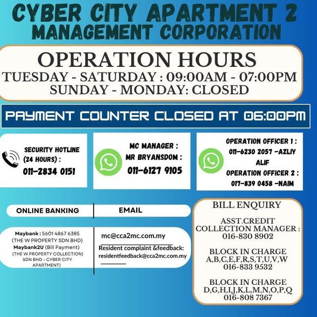 CYBER CITY APARTMENT 2 (LATEST INFO)