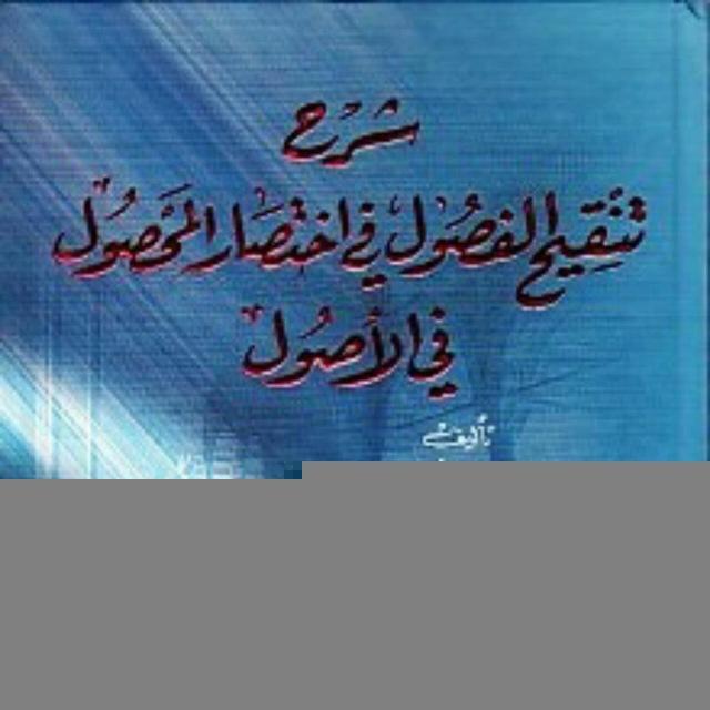 شرح تنقيح الفصول