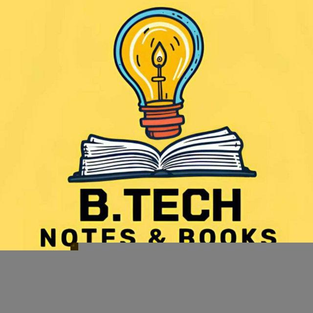 B.Tech Notes & Books