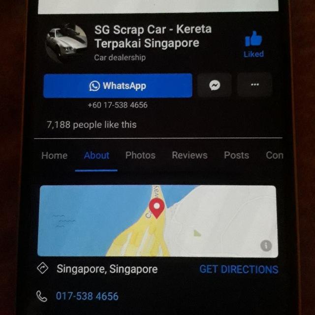 KERETA MOTOR SINGAPORE/KENDERAAN TERPAKAI SINGAPORE - Singapore Used Vehicle (SCRAP CAR BY PAKTIH SG🇸🇬)