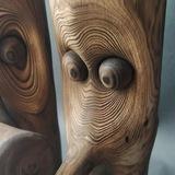 Митя Обской. Скульптуры из коряг.