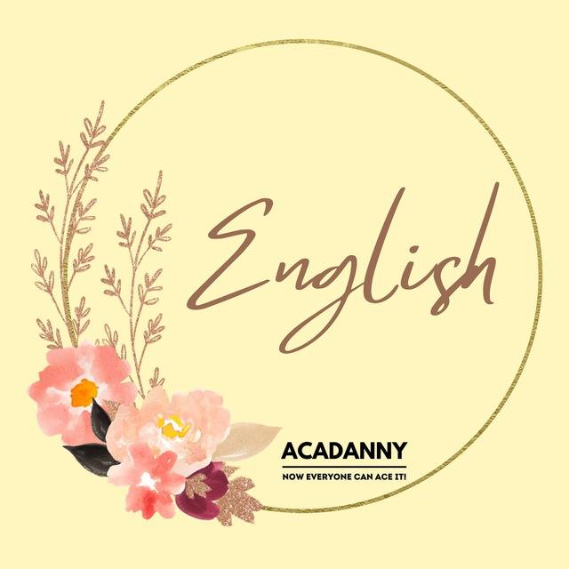 [ACADANNY] ENGLISH 👨🏻‍🏫