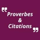 Proverbe Citation