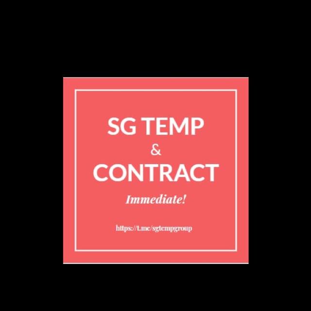 SG temp and contract - Immediate