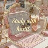 𝚂𝚃𝚄𝙳𝚈 𝚆𝙸𝚃𝙷 𝙷𝙰𝙳𝙸𝙻 💕