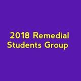 Remedial 2018 students Group
