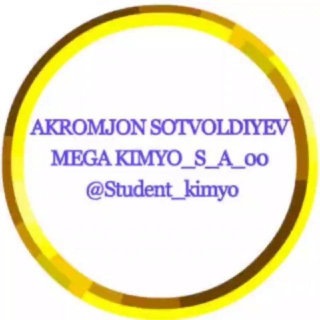 MEGA KIMYO ILMI | SOTVOLDIYEV AKRAMJON