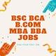 BSC BCA BCom MBA BBA Jobs