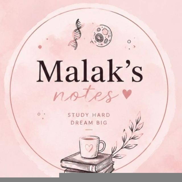 Malak's notes 1⃣🏅