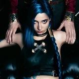 Girl blue fire