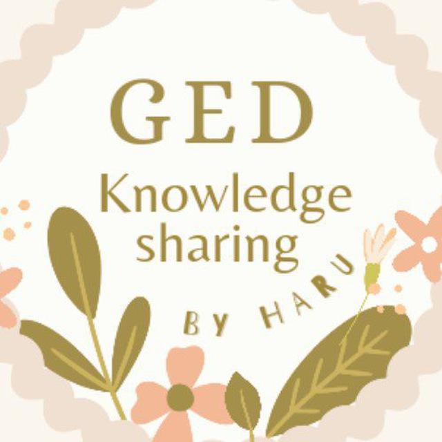 GED knowledge sharing by Haru✨